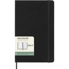 Moleskine - Agenda semainier  Classic 18 mois 2026-2027 - couverture rigide - 12 -7 x 21 cm - noir - Anglais-Agenda semainier daté de juillet 2026 à décembre 2027
