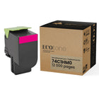 Ecotone - Lexmark 74C1HM0 Toner remanufacturé - Magenta 12K-Couleur: Magenta
