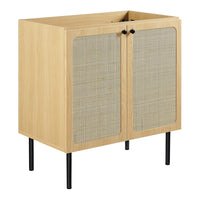 Modway - Chaucer 30" Armoire de toilette de salle de bain (lavabo non inclus) - Chêne-MDF et panneau de particules