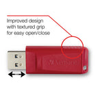Verbatim - Clé USB Store 'n' Go 4 Go, Rouge-Windows XP, Vista, et Windows 7 et versions supérieures, Mac OS X 10.1 et versions supérieures, Linux Kernel 2.6 et versions supérieures