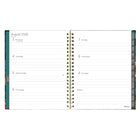 Blueline - Agenda Hebdomadaire/Mensuel - 11 po H x 8 1/2 po l - Motif Floral - Anglais-Présentation hebdomadaire lignée