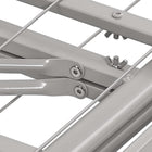 Modway - Horizon Acier inoxydable Cadre de lit queen-lit, Gris-Capacité de poids jusqu’à 1300 lb