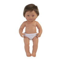 Miniland Educational - Poupée bébé 15 po anatomiquement correcte - Garçon trisomique-Corps articulé