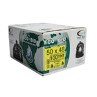 Eco II - Sacs à ordures Oxo-Biodégradable - 50 po x 48 po - fort - Clair tinté - paquet de 100 -Paquet de 100