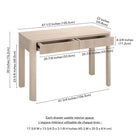 Hudson&Canal - Bureau Mendoza 48'' - Aulne Blanc-8