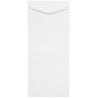 JAM Paper Enveloppes à ouverture au sommet et rabat droit gommé, 5 x 11 1/2 po, blanches, 1000 par paquet-Blanc