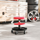 HOMCOM - Tabouret roulant de mécanicien-Équipé de cinq roulettes à 360°, offre une mobilité fluide 
