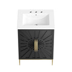 Modway - Awaken 24" Vanette de salle de bain - Blanc Noir-8