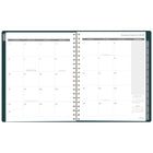 Cambridge - Agenda hebdomadaire/mensuel 2027 - 11 1/4 po H x 9 po l - Teal Garden - grand - bilingue-Cet agenda présente une couverture qui peut être personnalisée pour une touche personnelle, vous permettant d'ajouter votre propre touche unique. Pour personnaliser, insérez simplement votre propre page de couverture dans la pochette avant transparente