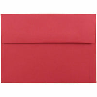 JAM Paper - Enveloppes d'invitation colorées A7 - 5 1/4 x 7 1/4 - rouge recyclé - Paquet de 100-Caractéristiques de l'enveloppe : Fermeture à rabat droit en gomme, finition papier lisse de haute qualité, 30 % recyclé