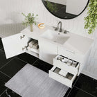 Modway - Vitality Évier simple 48" Vanette de salle de bain - Blanc blanc-Conception murale