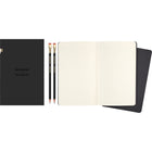 Moleskine - Moleskine x Blackwing Crayons & Cahier Ligne Kit D'Ecriture-Crayons de 20,2 cm de long (gomme et virole carrée emblématique comprises)