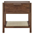 Modway - Oswin 1-Tiroir Bois Table de chevet, Noyer-8