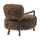 Modway - Zinnia Fausse fourrure Chaise d’accent - Brun-Assemblée requise