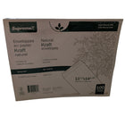 Enveloppes SupremeX robustes à ouverture sur le bout pour catalogues, papier kraft naturel, 24 lb 11 1/2 x 14 1/2 po, papier kraft naturel, paquet de 100-Kraft naturel