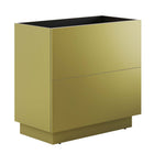 Modway - Quantum 36" Armoire de toilette de salle de bain (lavabo non inclus) - Or-Vanité de salle de bain moderne