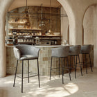 Zuo - Garston Tabouret de bar - Gris-Dimensions: 19,7 po L x 24,4 po L x 38,4 po H