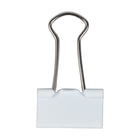 JAM Paper - Pinces à reliure colourées - petites - 19 mm (3/4 po) - pinces à reliure blanches - paquet de 25-Quantité : 25 clips par paquet | Durables et réutilisables