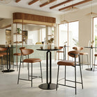 Zuo - Rorun Tabouret de comptoir - Brun - Ensemble de 2-Assemblage requis
