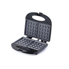 Commercial Chef - Gaufrier mini gaufrier antiadhésif, 750 W - noir-Boîtier isolant thermique