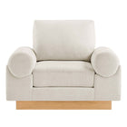 Modway - Oasis Rembourré Tissu Fauteuil - Ivoire-Capacité de poids : 200 lb