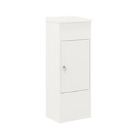 Ceha Canada - Boîte à colis format moyen - 16 po l x 12 po P x 41 po H - Blanc-RANGEMENT SÉCURISÉ POUR COLIS : Les boîtes à colis CEHA offrent une solution sécurisée pour les livraisons de paquets à l'extérieur, grâce à un robuste système verrouillable antivol qui empêche l'accès non autorisé et assure la sécurité de vos colis.