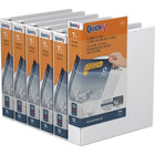 Reliure à anneaux View QuickFitMD 1,5 po AD-blanc, Paquet de 6-Vue en anneau rond, blanc, capacité de 275 feuilles, 1.5"