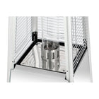 Shinerich - Chauffe-patio style pyramide - acier inoxydable-La flamme centrale assure une chaleur uniforme