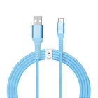 LOGiiX - Vibrance Braid 1,2M USB-A vers USB-C - Turquoise-Câble USB-A vers USB-C de 1,2 m (*3,94 pi) pour charger et synchroniser les appareils USB-C.