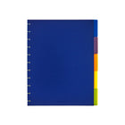 Cambridge - Intercalaires Disc, Grand - 11 po H x 8.5 po l-Ensemble de 5 séparateurs en poly de couleurs assorties