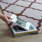 Modway - Marja Treillis marocain Tapis de 5 pi l x 8 pi L - Brun et Gris-Dessous du tissu de jute adhéré