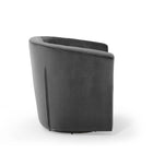 Modway - Prospect Touffe Performance Velvet Fauteuil pivotant - Charbon de bois-Siège rembourré en mousse dense