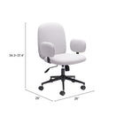 Zuo - Lionel Chaise de bureau - Beige-8