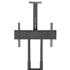 Kanto - Chariot à roulettes pour téléviseurs de 37 à 86 po avec étagères réglables - Noir-Hauteur réglable entre 47,9 po (122 cm) et 65,6 po (167 cm) du sol au centre du téléviseur