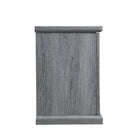 Manhattan Comfort - Meuble TV traditionnel Franklin 60 po - Gris-Base à dessus et dessous biseautés ajoutant style et caractère