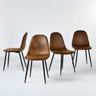 Homy Casa - Chaises d'accueil 4 places, tissu rembourré brun-Tissu kaki moderne : Couleur neutre qui s’adapte à tous les décors.