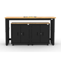 Cat - Ensemble d’armoires de garage (PAA) incluant 2 armoires de base et un établi de 72 po-Ensemble armoire et établi 3 pièces : Deux armoires de base robustes jumelées à un établi de 72 po offrent rangement pratique et surface de travail dans un format compact.