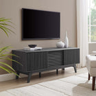 Modway - Iterate 59 po Meuble TV, Fusain-Stratifié à grain de bois