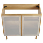 Modway - Calla 36" perforé Métal Armoire de toilette de salle de bain (lavabo non inclus) - Chêne-8