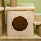 PawHut - Escalier pour chat à hauteur réglable avec poteau à griffer pour canapé - beige-Couleurs : Beige 