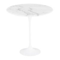 Table d'appoint ronde Plata Import 20,5 MDF - Marbre-Dessus en marbre luxueux