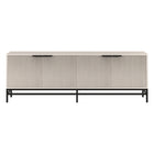 Hudson&Canal - Meuble TV Montello pour téléviseurs jusqu'à 78" - Blanc aulne-Un design transitionnel qui peut également être utilisé comme crédence ou buffet