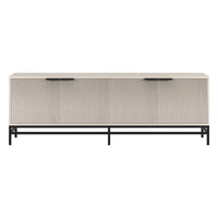 Hudson&Canal - Meuble TV Montello pour téléviseurs jusqu'à 78" - Blanc aulne-Un design transitionnel qui peut également être utilisé comme crédence ou buffet