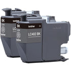 Brother - LC402 INKvestment Tank Lot de 2 cartouches d'encre noire à rendement standard-Les multipacks vous font gagner du temps et de l'argent par rapport à l'achat d'une seule cartouche