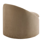 Modway - Sadie Slipcover Mélange de lin Chaise d’accent ronde - Amande-Assemblage simple requis