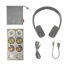 BuddyPhones - Play+ matiere grise-Portee sans fil de 20 m
