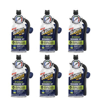 Blaster - Trousse de recharge de réfrigérant R-1234yf avec manomètre et coupleur 226 g - Paquet de 6-Les Smart Clips réagissent à la température des grilles de ventilation pour indiquer avec précision la fin de la recharge et éviter la surcharge