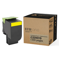 Ecotone - Lexmark C2310Y0 Toner remanufacturé - Jaune 1K-Couleur: Jaune