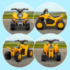 Qaba - Véhicule tout-terrain pour enfants sous licence 6V à chevaucher - jaune-Vitesse maximale de 1,7 mi/h (2,8 km/h) pour assurer une conduite sécurisée 