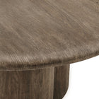 Modway - Tori Rond de 31 pouces Terrasse extérieure Béton Table à manger - Noyer vieilli-8